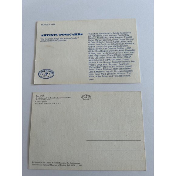 Artists' Postcards Series II 1978 Original Art Prints High-Quality Paper Collect - Picture 5 of 8